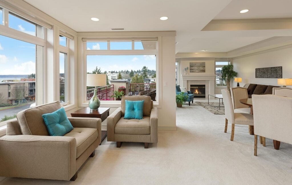 sala en casa moderna en puebla